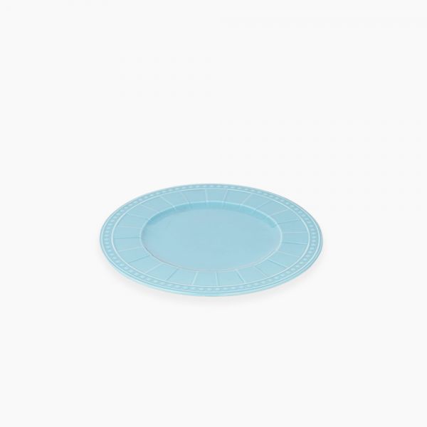 Rosa / Porcelain ( Water Wheel Light Blue Dessert Plate 21 cm )