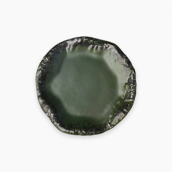 Rosa / Porcelain ( Olive Matt New Rock Dessert Plate 20 cm )