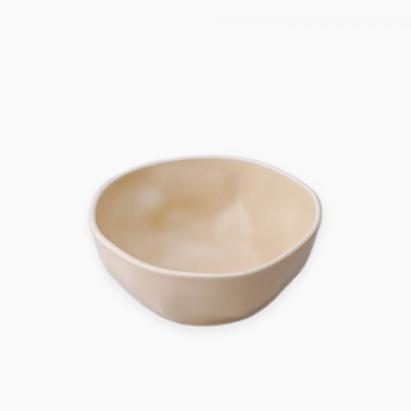 Rosa / Porcelain ( Matt White New Rock Bowl 14 cm )