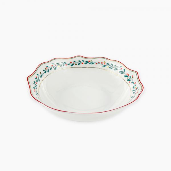 Rosa / Porcelain ( Xmas Salad bowl 23 cm )A