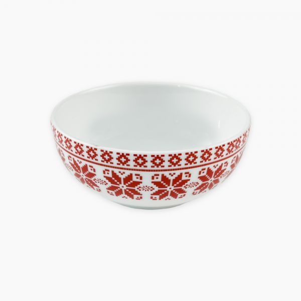 Rosa / Porcelain ( Xmas Salad bowl 23 cm )