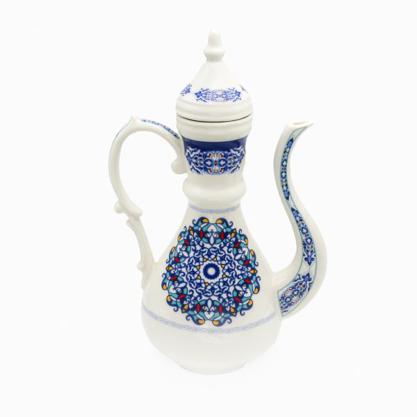Rosa / Porcelain ( Khayameya Blue Coffee Pot + Lid 1.4 Liter )