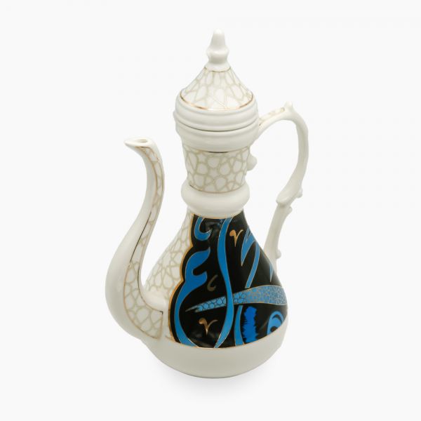 Rosa / Porcelain ( Calligraphy ( blue / red ) Coffee Pot + Lid 1.4 Liter )