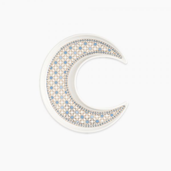 Rosa / Porcelain ( Arabesque Crescent Serving Plate )