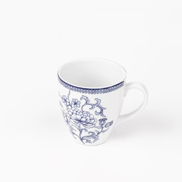 Rosa / Porcelain ( Cappuccino Rosa Blu Mug )