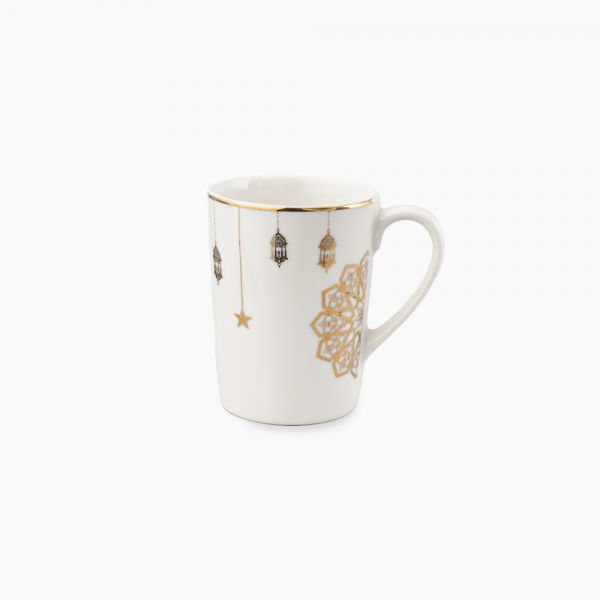 Rosa / Porcelain ( US Golden Decorations Mug 400 ml )