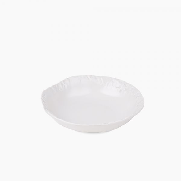 Rosa / Porcelain ( Matt White New Rock pasta plate 23 cm ) F