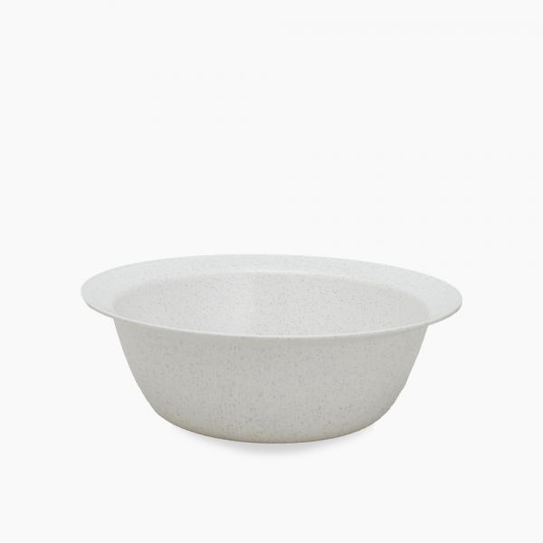 Zinnia / Plastic ( Large polypropylene bowl 28 CM )White