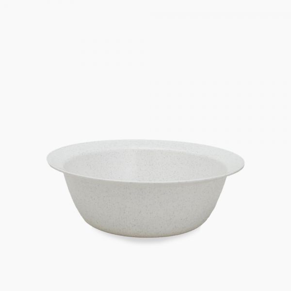 Zinnia / Plastic ( Large polypropylene bowl 30 CM )White