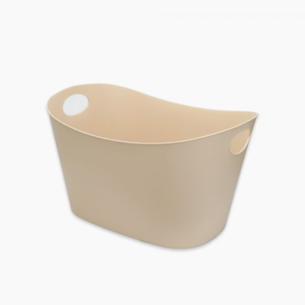 Zinnia / Plastic ( Laundry Basket 46 X 32 cm )Beige