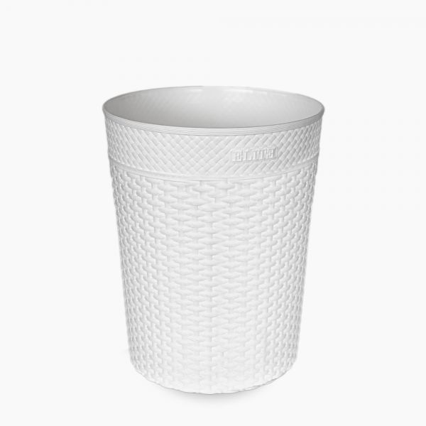Zinnia / Plastic ( Trash basket 30 x 23 cm )White