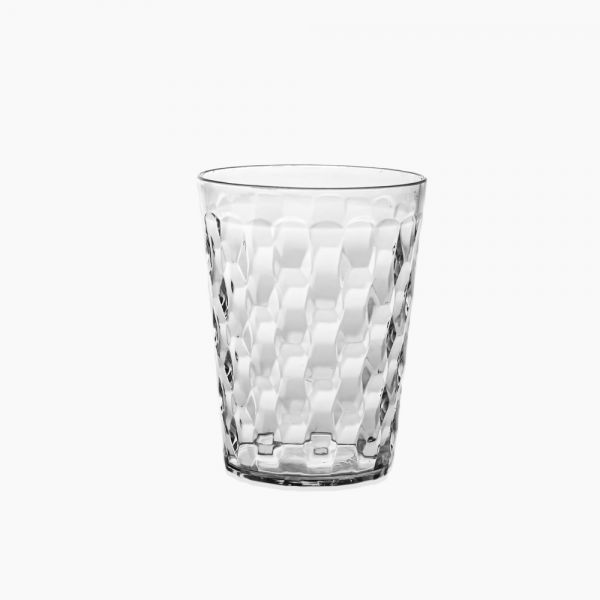Zinnia / Plastic ( Set of 4 cups 200 ml )Transparent