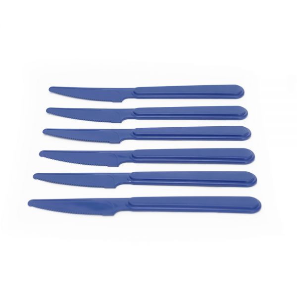 Zinnia / Plastic ( 6 PCS Knife Set )Blue