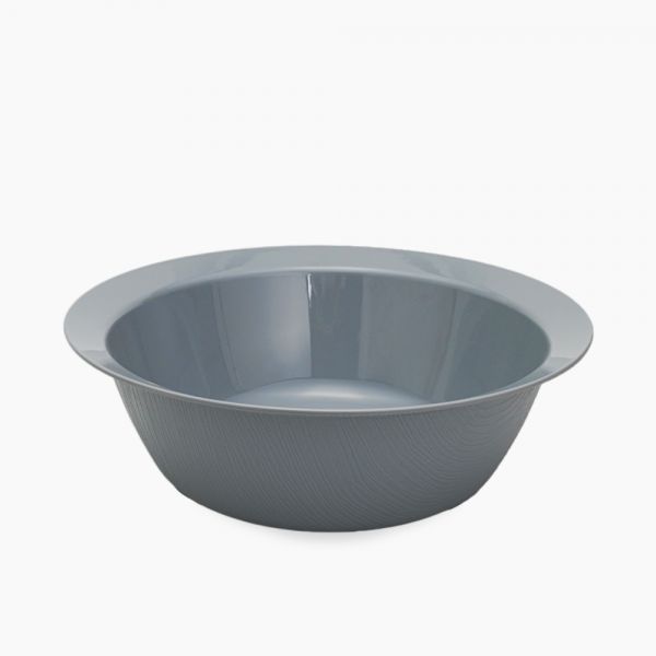 Zinnia / Plastic ( Large polypropylene bowl 30 CM )Grey