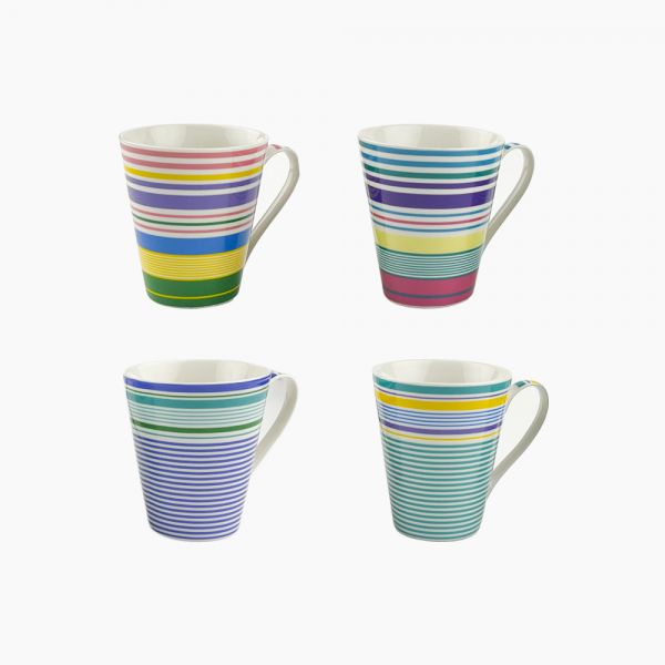 Rosa Porcelain ( Set of 4 mugs ) A