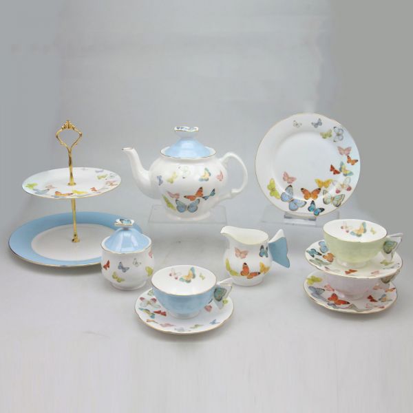 Rosa Porcelain ( Fine Bone China Tea Set 24 Pieces ) C