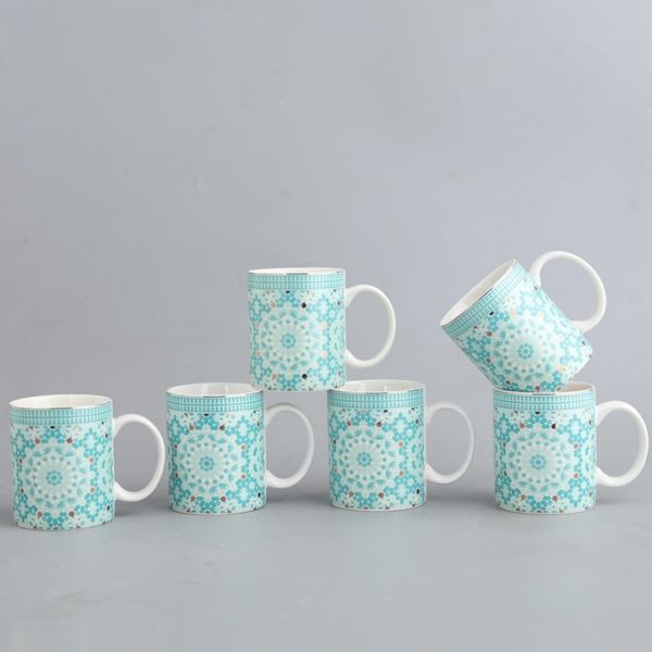 Porcelain ( Set of 6 mugs )1762MUG