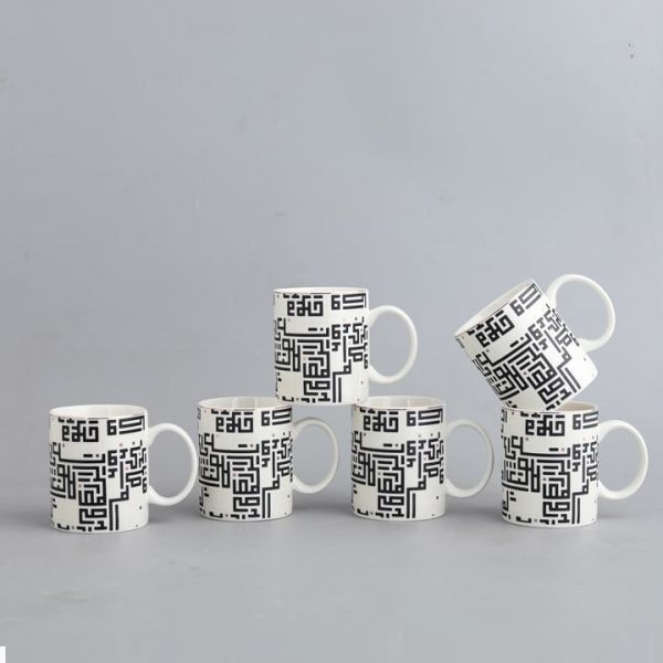 Porcelain ( Set of 6 mugs )5583MUG