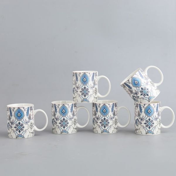 Porcelain ( Set of 6 mugs )8488MUG