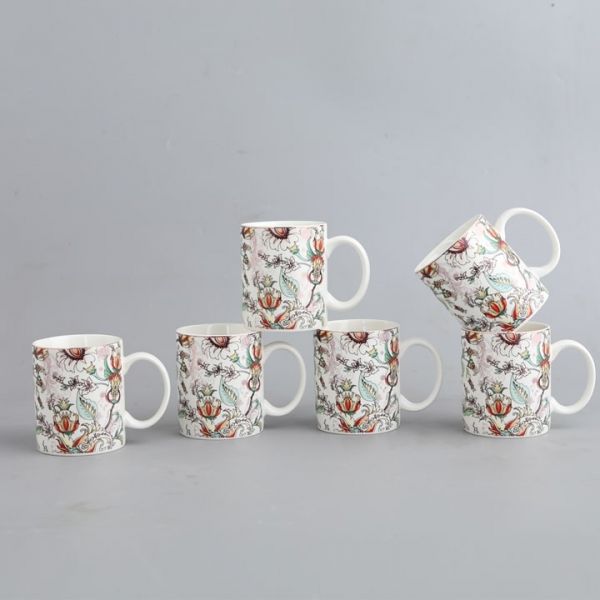 Porcelain ( Set of 6 mugs )5235MUG