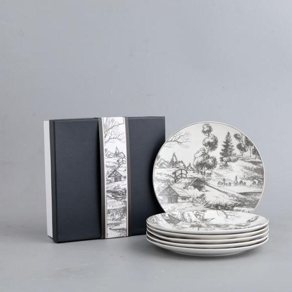 Porcelain ( Set of 6 plates )3436