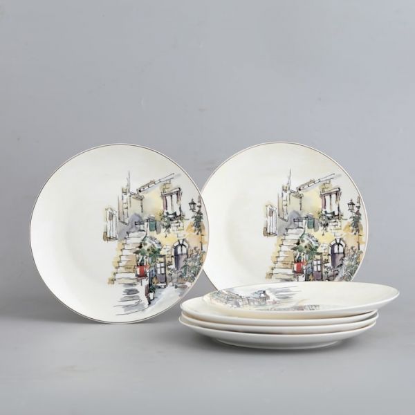Porcelain ( Set of 6 plates )9159