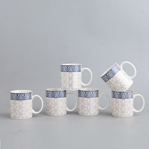 Porcelain ( Set of 6 mugs )5552MUG