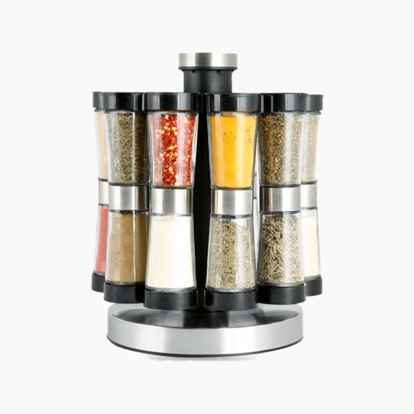 20 jars spice set with rotating stand 