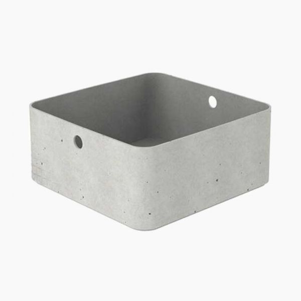 Beton L Storage box 8.5 L grey