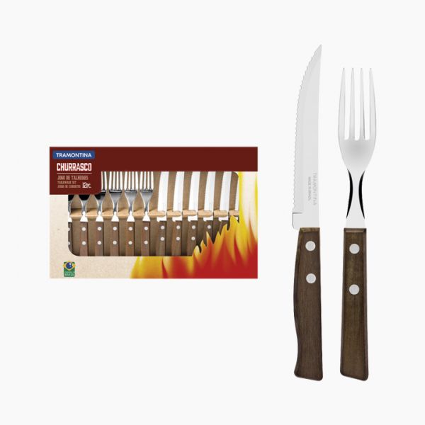 Tramontina Barbucue 12 Pieces Cutlery Set - Tableware Set Knives