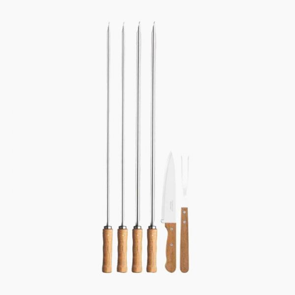 6 piece Barbecue Set with Skewers