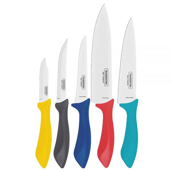 Tramontina Stainless Steel ( Affilata Mixed Stainless Steel Knives 5-Piece )
