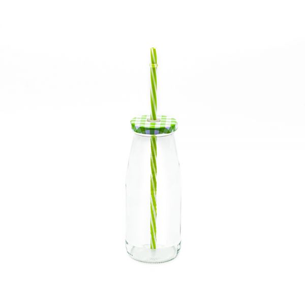 Cerve/Glass ( Cerve Juice bottle with lid + straw 450 ml )
