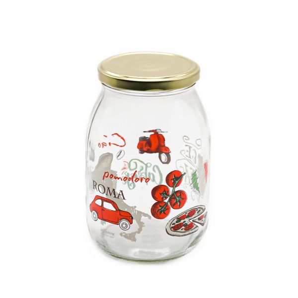 Cerve/Glass ( Love Italy Jar 1 Liter )
