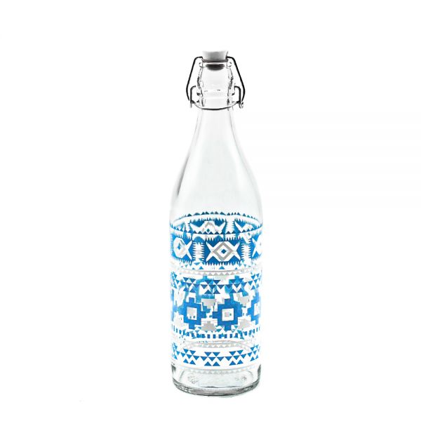 Cerve/Glass ( Ethnic Azzurro Bottels 1 Liter )
