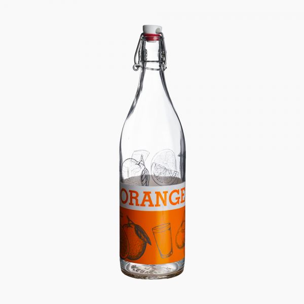 Cerve / Glass ( Pure Orange Bottel 1 Liter )