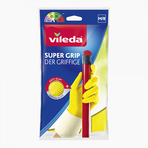 VILEDA / Silicone ( Glove SuperGrip M Int CE )