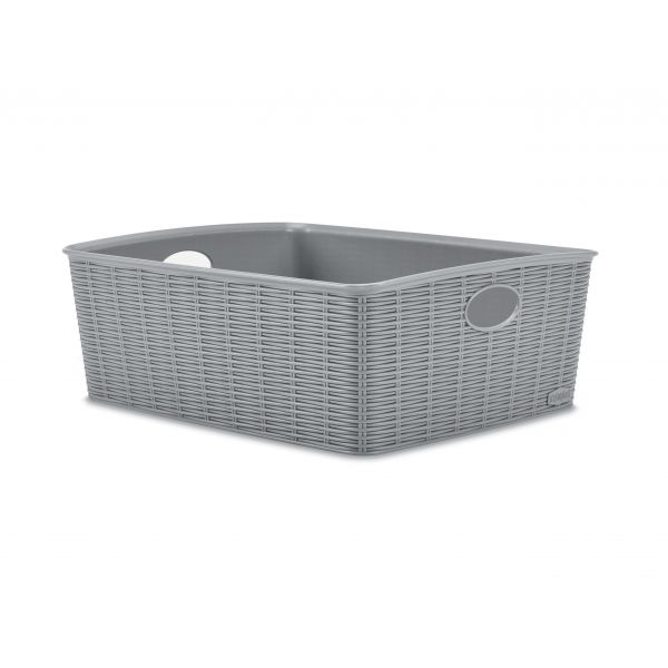 STEFANPLAST / Plastic ( Elegance basket L high )Grey