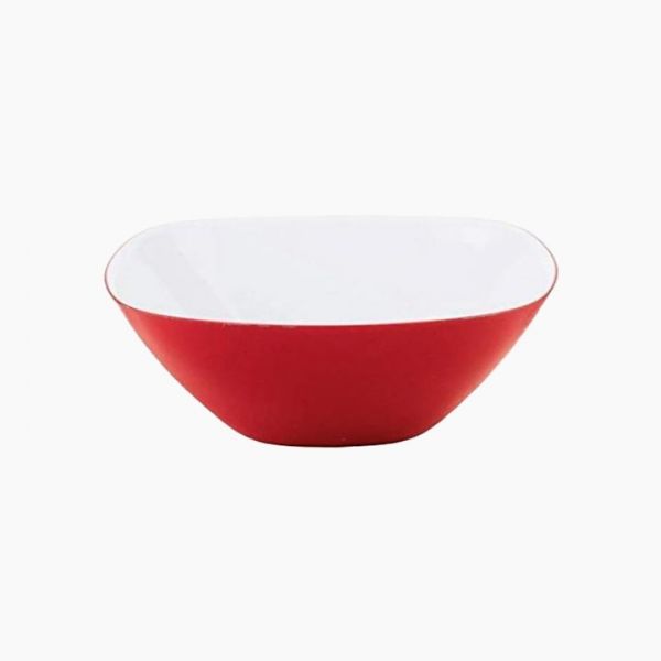 Guzzini-Acrylic-(Vintage Plus Bowl Square 25 CM Red*White)