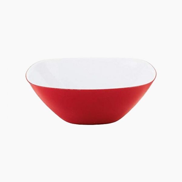 Guzzini-Acrylic-(Vintage Plus Bowl Square 20 CM Red*White)