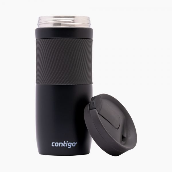  CONTIGO / Stainless Steel ( Byron Matte Black Travel Mug 470 ml )