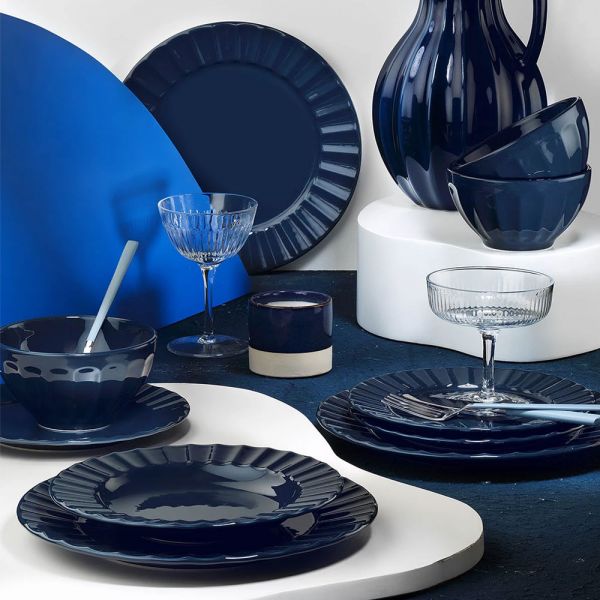 Dinner Set Noritake Navy On Navy Swirl Noritake Navy On Navy Swirl