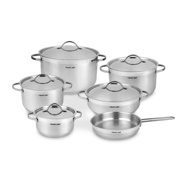 NEOFLAM /  Stainless Steel ( Cookware Set 11 Pcs )