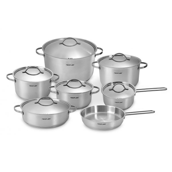 NEOFLAM /  Stainless Steel ( Cookware Set 13 Pcs )