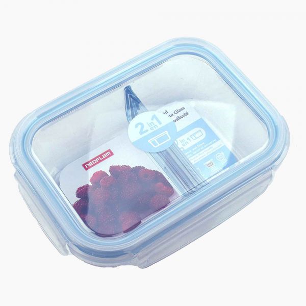 Rectangular Glass Food Container 580 ml