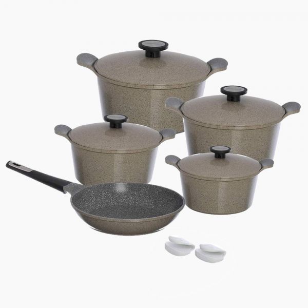 Neoflam / Aluminium ( Pote / Warm Marble Cookware Set 13 Pieces )