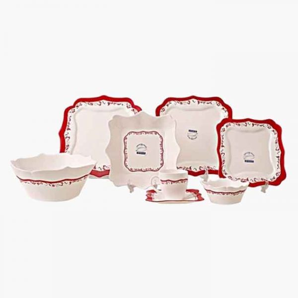 Authentic Raspberry Dinnerware Set, 38 Pieces
