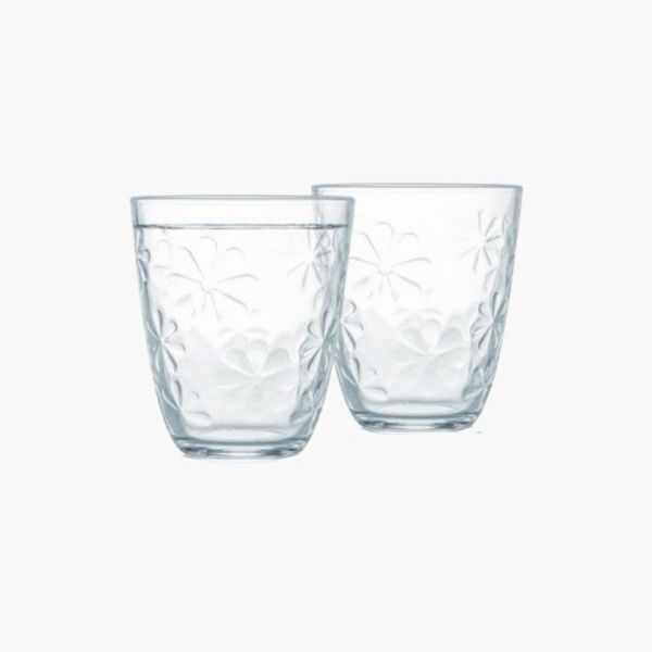 Luminarc/Glass ( Flower 310 ml Tumblers Set, 6 Pieces )