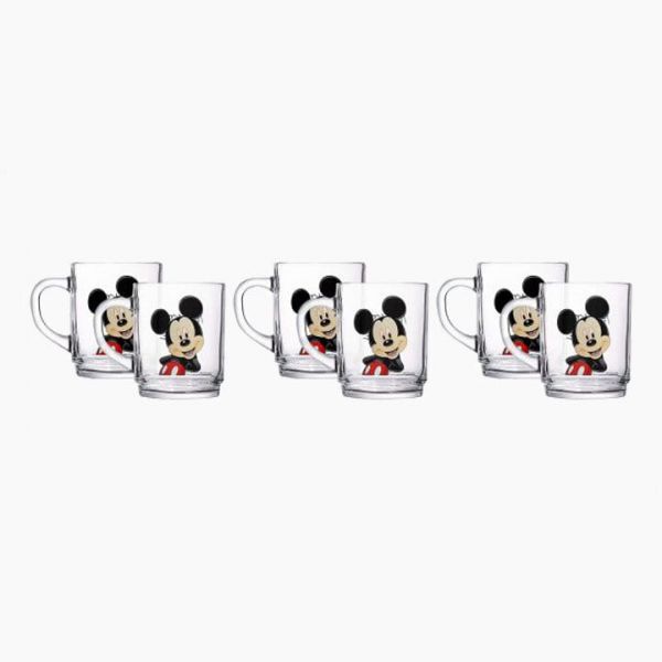 Mickey 250 ml Mug Set, 6 Pieces