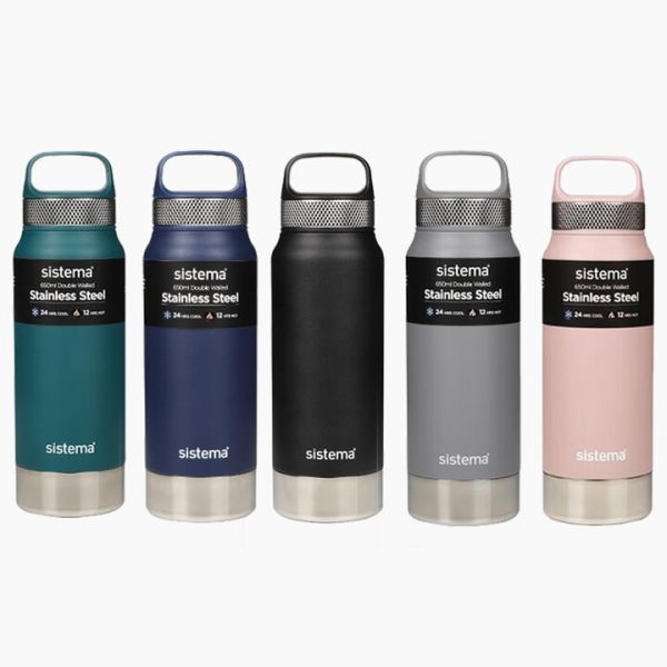 Hydrate Bottle Stainless colors  650 ml 